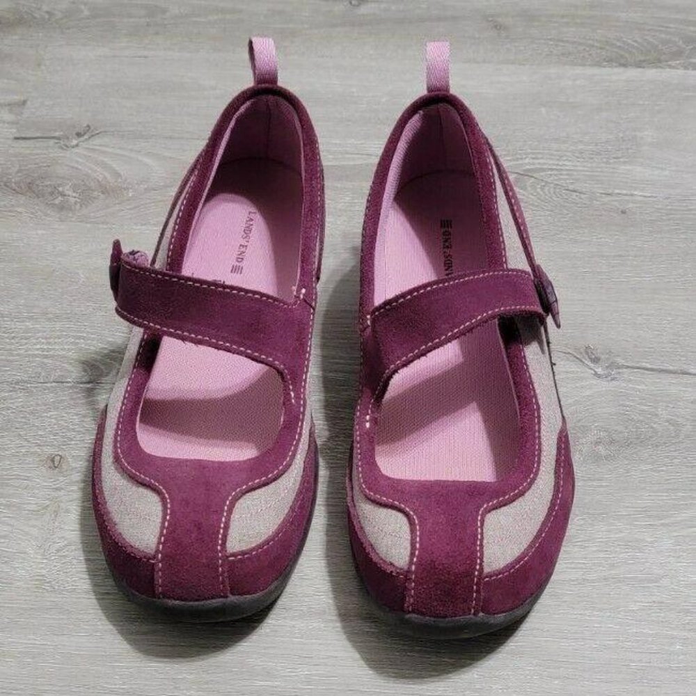 Lands' End Women's Size 7B Suede Casual Shoes